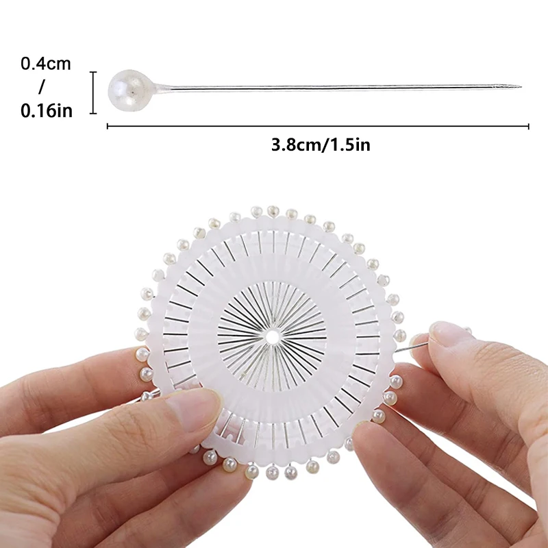 480 قطعة دبابيس الخياطة دبابيس مستقيمة رئيس دبابيس بيضاء مستديرة رئيس اللؤلؤ الخياطة اللحف دبابيس الخياطة اكسسوارات الملابس