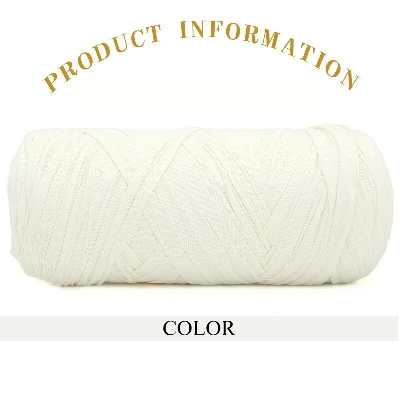 200 جرام 1 قطعة لتقوم بها بنفسك البوليستر تي شيرت خيط الحياكة الخيط لحقيبة كروشيه شوز بطانية خيط قماش مرن الغزل